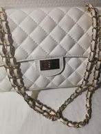 Wit lederen tas, Ophalen of Verzenden, Zo goed als nieuw, Wit, Handtas