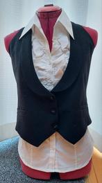 Jilet met bijpassende blouse, Zwart, Maat 42/44 (L), Nieuw, Ophalen of Verzenden