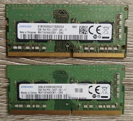 SAMSUNG, 16GB (2X8GB) DDR4-2400Mhz,, Computers en Software, RAM geheugen, Zo goed als nieuw, Laptop, 16 GB, DDR4, Ophalen of Verzenden