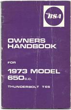 BSA 650 Thunderbolt T65 manual handleiding (3129z), Ophalen of Verzenden, Overige merken