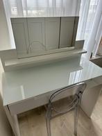 Kaptafel met stoel, Ophalen, 50 tot 100 cm, Minder dan 100 cm, Glas