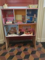 retro houten poppenhuis 100x75cm, Verzamelen, Poppenhuizen en Toebehoren, Ophalen, Gebruikt, Poppenhuis