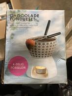Chocolade Fondue Set van porselein, Ophalen of Verzenden, Nieuw, Waxinelicht, Fondueset