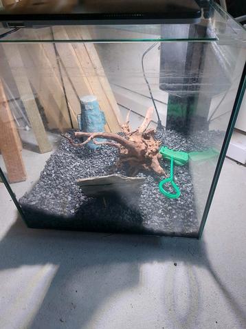 Aquarium 60 liter met licht en pomp beschikbaar voor biedingen