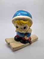 Vintage Skiër Spaarpot, Ophalen of Verzenden, Gebruikt, Steen, Aardewerk of Keramiek, Overige thema's