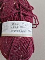 Breiwol. Tweed. Bordeaux, Ophalen of Verzenden, Nieuw, Breien of Haken, Patroon of Boek