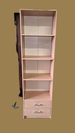 Houten Boekenkast met Lades, Ophalen, Met plank(en), Gebruikt, 50 tot 100 cm