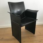 1 Matteo Grassi MatteoGrassi Korium design stoel leer, Huis en Inrichting, Stoelen, Ophalen, Gebruikt, Zwart, Leer