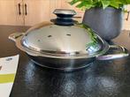 AMC premium hotpan, Ophalen of Verzenden, Zo goed als nieuw, Rvs, Keramische plaat