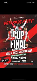 4x FEYENOORD CUP FINAL 2024 (op groot scherm)Villa Thalia, Tickets en Kaartjes, Sport | Voetbal, Losse kaart, Drie personen of meer