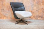 Als NIEUW! fraaie leren Leolux Hilco design draaifauteuil, Huis en Inrichting, Fauteuils, Leolux, Leolux, Design, 75 tot 100 cm
