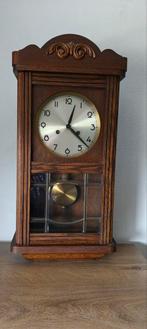 Eiken slinger wandklok, Antiek en Kunst, Ophalen of Verzenden