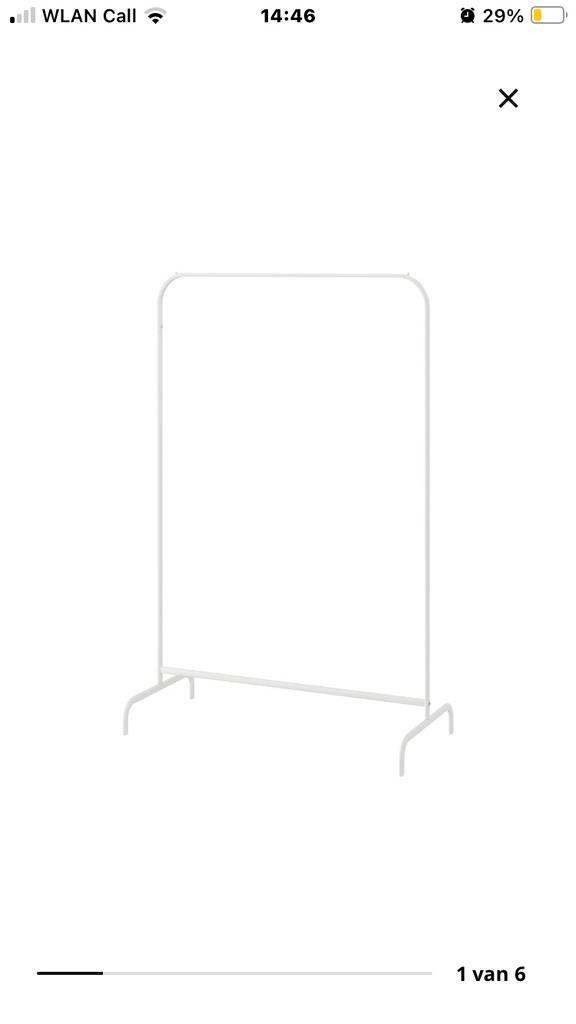 3 x Ikea Kledingrek, Ophalen, Gebruikt