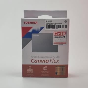 Toshiba Canvio Flex 2TB Externe HDD | Nieuw In Doos beschikbaar voor biedingen