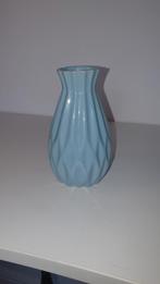 Vintage blauwe vaas – keramiek, Overige kleuren, Aardewerk of Porselein, Ophalen of Verzenden, Zo goed als nieuw