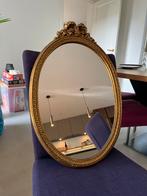 Antieke Gouden Strik Spiegel, Ophalen, Gebruikt, Minder dan 100 cm, Ovaal