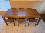 Artisan Torsio design tafel + 6x Artisan Torsio stoelen, Ophalen of Verzenden