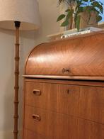 Vintage secretaire hout ingelegd  jaren 50/69 Deens, Ophalen, Gebruikt, Deens design