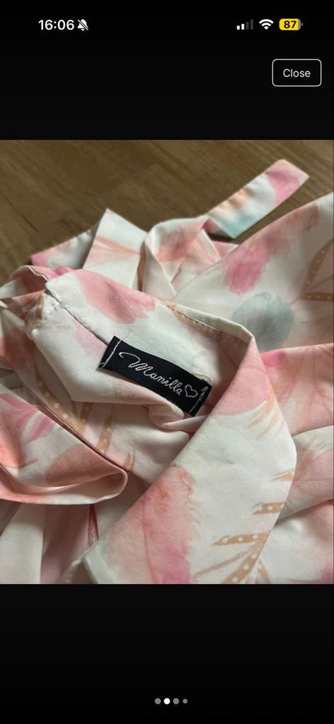 Manilla Bloemen Tuniek Oversized - Strijkvrij!, Kleding | Dames, Blouses en Tunieken, Zo goed als nieuw, Maat 46/48 (XL) of groter