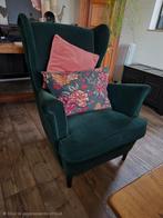 Ikea Strandmon fauteuil - donkergroen (djuparp), Huis en Inrichting, Fauteuils, Ophalen, Zo goed als nieuw, 75 tot 100 cm, Stof