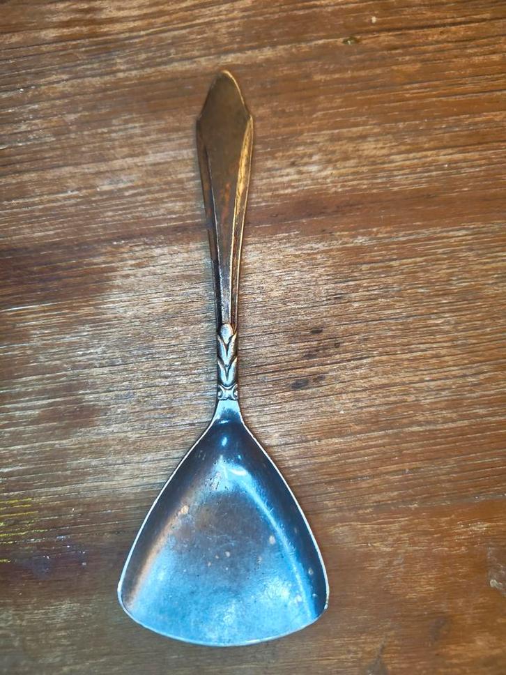 Oude Verzilverde Suikerlepel, Antiek en Kunst, Antiek | Bestek, Ophalen of Verzenden