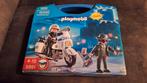 Playmobil Politie Motor - koffertje Nieuw, Ophalen of Verzenden, Zo goed als nieuw, Complete set