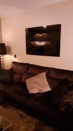 Schilderij Gouden lippen Eric Kuster Stijl, Ophalen