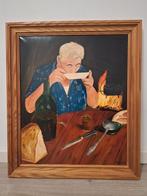 Schilderij van J. Veenstra uit 1988, Antiek en Kunst, Ophalen of Verzenden