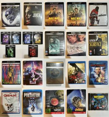 Diverse 4K Ultra HD, Blu-rays en Steelbooks beschikbaar voor biedingen