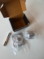 WC slot Draaiknop met vrij-bezet plaat mat nikkel, Ophalen of Verzenden, Nieuw, Rvs, Slot