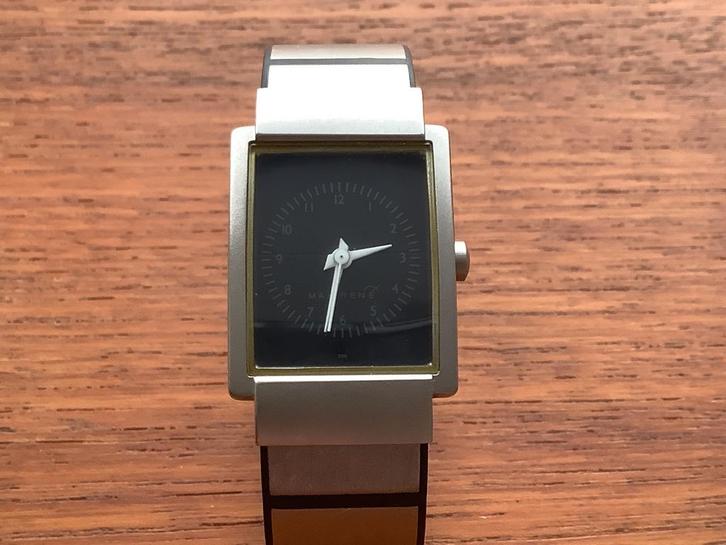 max rené design denmark titanium saffier tank dameshorloge, Sieraden, Tassen en Uiterlijk, Horloges | Dames, Zo goed als nieuw