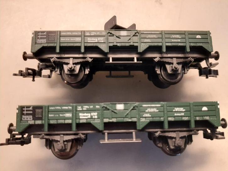 fleischmann wagons bij kraan 5201, Hobby en Vrije tijd, Modeltreinen | H0, Zo goed als nieuw, Wagon, Gelijkstroom, Fleischmann