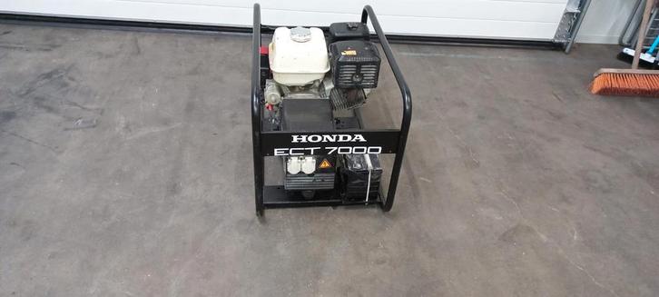 Honda ECT 7000 elektrische gestart, Doe-het-zelf en Verbouw, Aggregaten, Zo goed als nieuw, Benzine, 5 tot 10 kVA, Elektrisch startend
