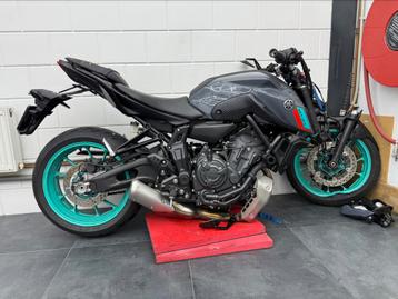 🚀Yamaha mt 07 2022 schade motor 35 kW 7xxx km 🚀 beschikbaar voor biedingen