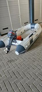 Hollex by hibo 300 airdeck + Yamaha 8pk Nieuwstaat!, Watersport en Boten, Rubberboten, Ophalen, Airdeck, Yamaha, Zo goed als nieuw