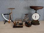 Antieke Bureau Set met Weegschalen, Antiek en Kunst, Ophalen