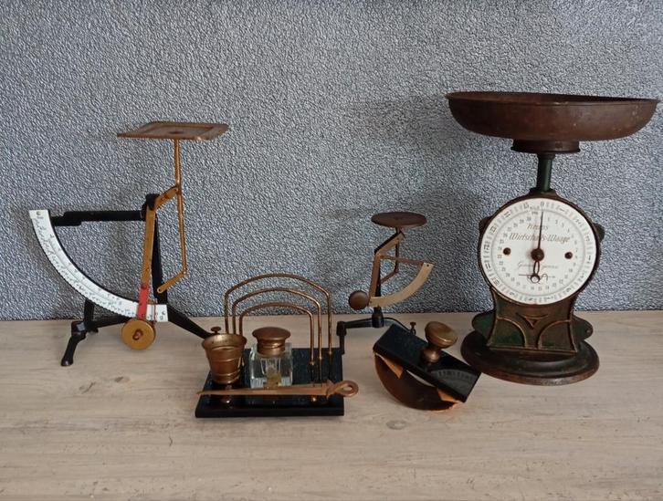 Antieke Bureau Set met Weegschalen, Antiek en Kunst, Antiek | Kantoor en Zakelijk, Ophalen