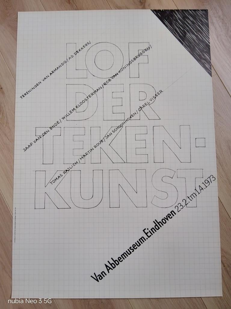 Lof der Tekenkunst - Van Abbemuseum Eindhoven, Antiek en Kunst, Kunst | Litho's en Zeefdrukken, Ophalen of Verzenden