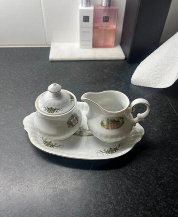 Bavaria Porselein Melk en Suiker Set met Plateau beschikbaar voor biedingen