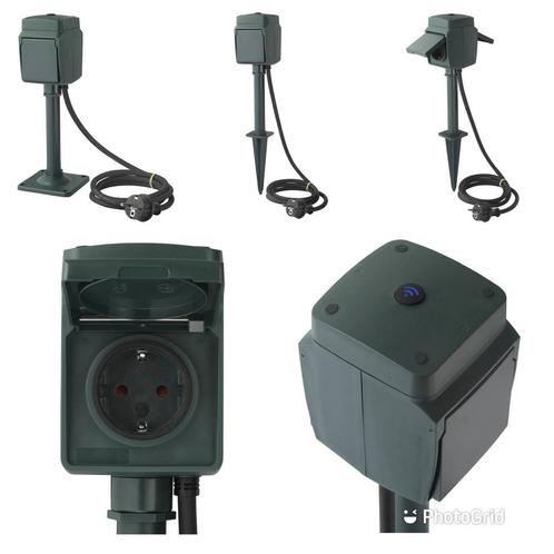NIEUW! Dual socket SMART / SLIMME WIFI Outdoor (+app), Doe-het-zelf en Verbouw, Elektra en Kabels, Zo goed als nieuw, Ophalen of Verzenden