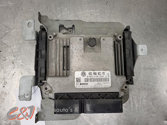 Computer Motormanagement van een Volkswagen Caddy, Gebruikt, -, Volkswagen, -