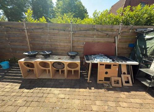 4x 18inch subkasten + alle toebehoren!, Audio, Tv en Foto, Professionele Audio-, Tv- en Video-apparatuur, Nieuw, Audio, Ophalen