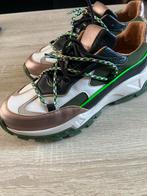 DWRS Bonney leer - Groen/Wit - Gedragen, Ophalen of Verzenden, Gedragen, Groen, Sneakers of Gympen