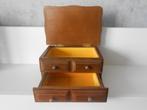 Houten sieraden/juwelen kistje, Antiek en Kunst, Curiosa en Brocante, Ophalen