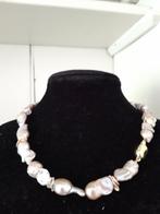 Barok parels met 14 kr gouden slot., Sieraden, Tassen en Uiterlijk, Antieke sieraden, Verzenden, Goud, Ketting