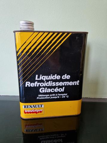 Renault olieblik vintage automobilia  beschikbaar voor biedingen