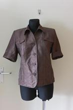Barbara Lebek blouse 38 bruin, glitter ,glans zga nieuw, Kleding | Dames, Blouses en Tunieken, Maat 38/40 (M), Bruin, Ophalen of Verzenden