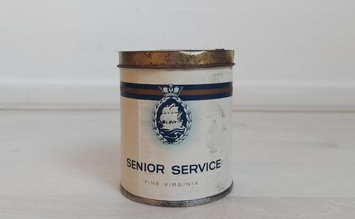 Vintage Senior Service Fine Virginia 50 ronde sigarettenblik, Verzamelen, Rookartikelen, Aanstekers en Luciferdoosjes, Nieuw, Overige typen