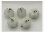 5 x edelsteen opaliet pompoenen 3 x 3 cm, Nieuw, Ophalen of Verzenden, X, X