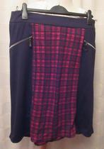 Rok Zwart met rode ruit merk Brandtea maat 46 A13, Zwart, Maat 46/48 (XL) of groter, Ophalen of Verzenden, Zo goed als nieuw